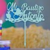 Topper Personalizado Mi Bautizo con Cigüeña